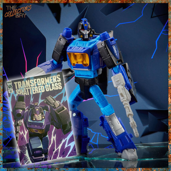 Hasbro Transformers Shattered Glass Collection Blurr & Exclusive IDW Comic